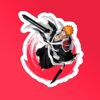 Ichigo Sword Bleach Laptop Mobile Stickers