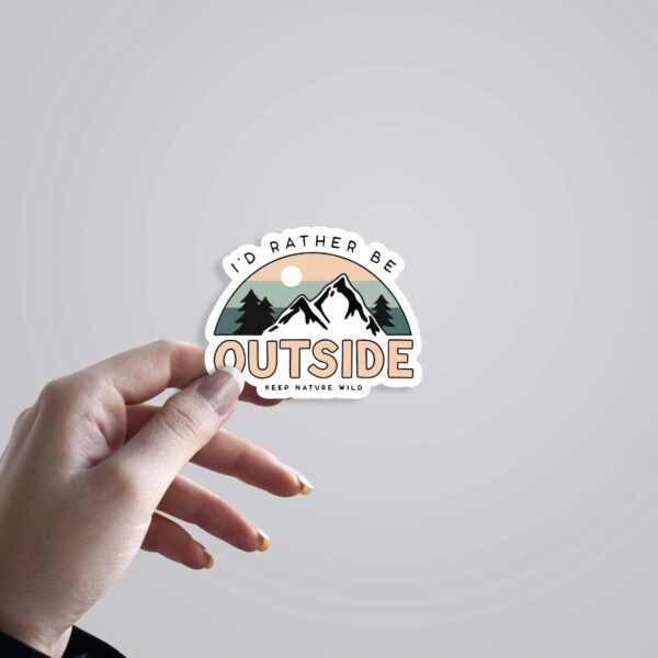 Id Rather Be Outside Travels Stickers