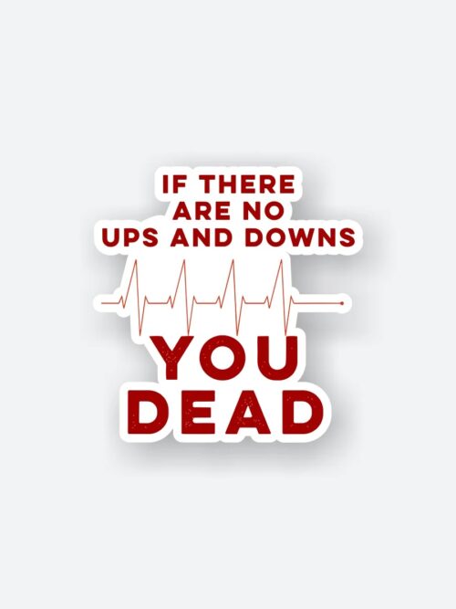 If There Are Ups And Downs Sticker