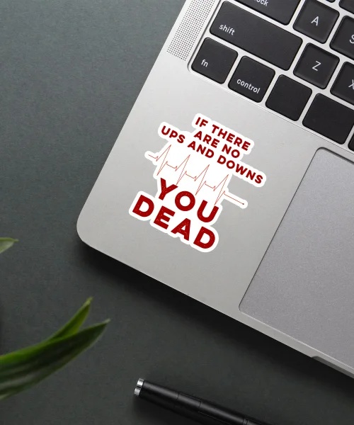 If There Are Ups And Downs Sticker