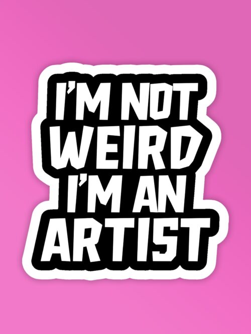Im Artist Laptop Mobile Stickers