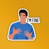 Im Fine Ross   Laptop Mobile Sticker