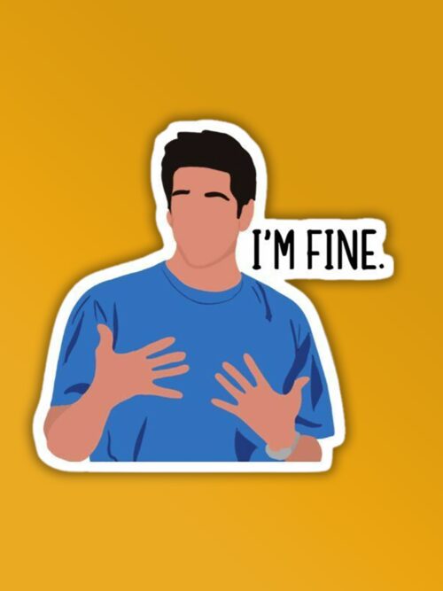 Im Fine Ross   Laptop Mobile Sticker