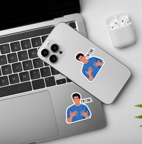 Im Fine Ross Laptop Mobile Sticker Im Fine Ross Laptop Mobile Sticker