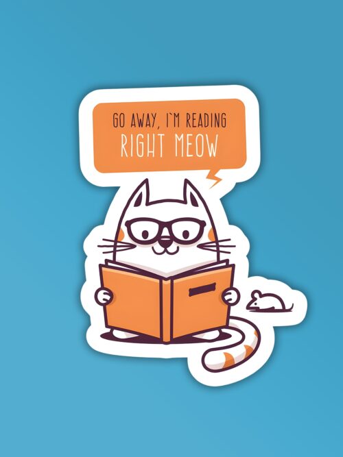 Im Reading Right Now Laptop Mobile Stickers
