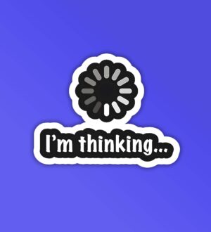 Im Thinking Programmer Coding Sticker
