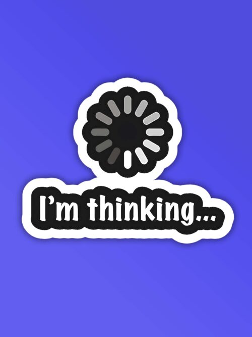 Im Thinking Programmer Coding Sticker