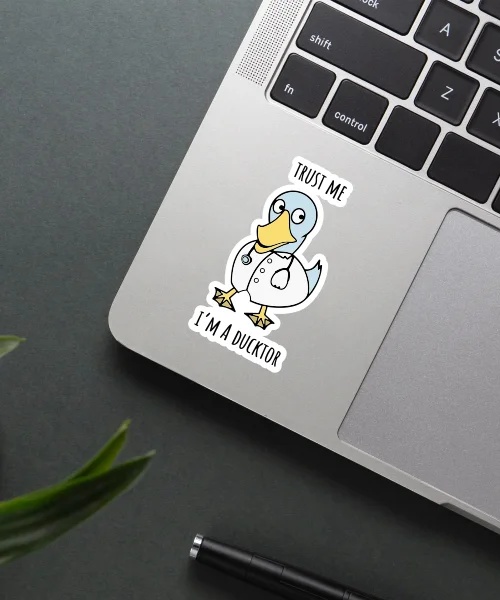 Im A Ducktor Sticker