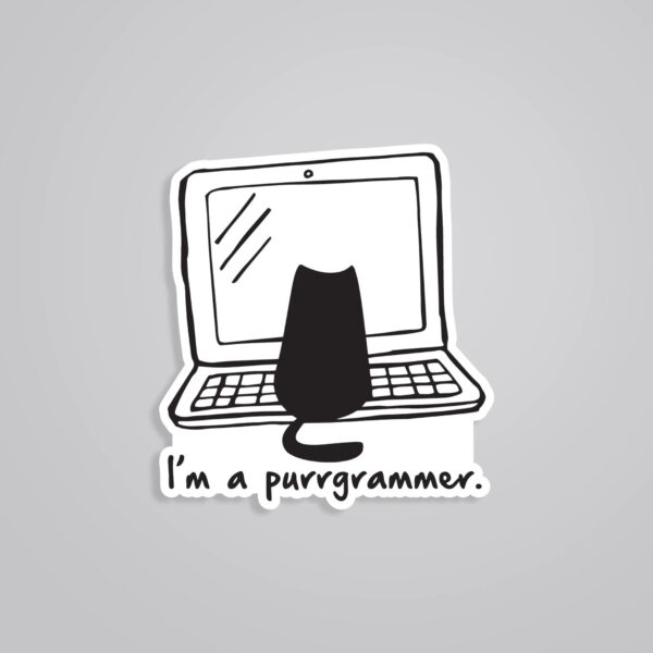 Im A Purrgrammer Witty Stickers Im A Purrgrammer Witty Stickers
