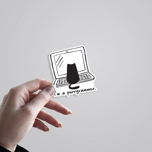 Im A Purrgrammer Witty Stickers Im A Purrgrammer Witty Stickers