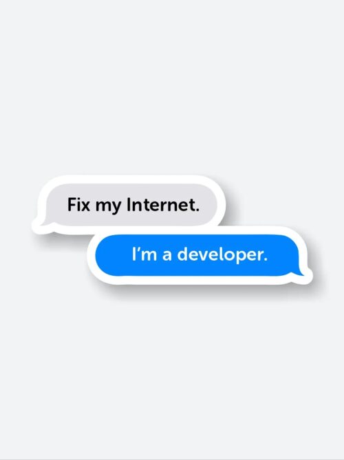 Im A Developer Sticker