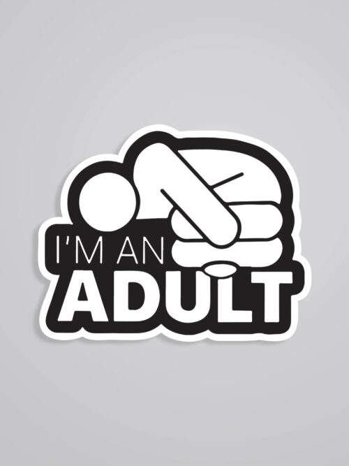 Im An Adult Witty Stickers