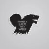 Im Not A Lady Im A Wolf TV Shows Stickers