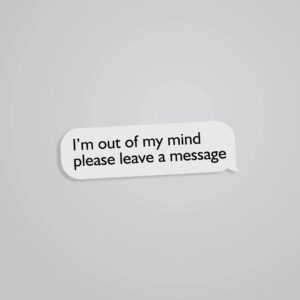 Im Out Of My Mind Witty Stickers