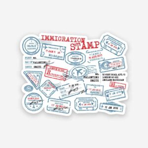 Immigration Stamp Sticker Immigration Stamp Sticker