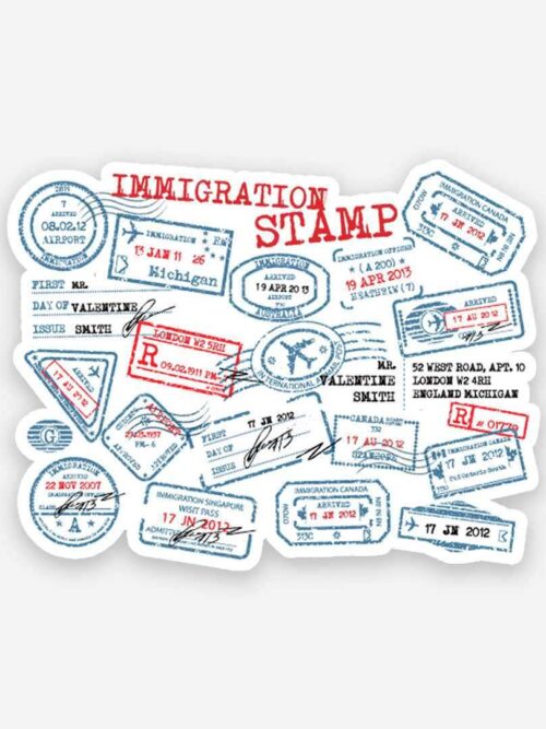 Immigration Stamp Sticker