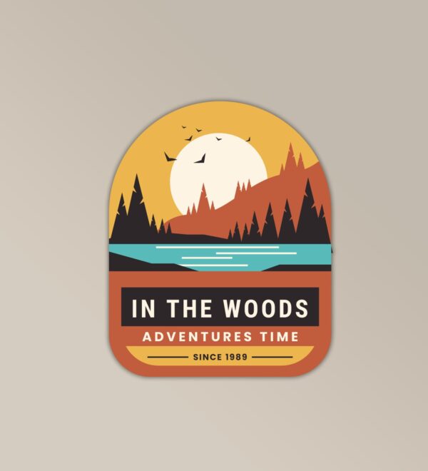 In The Woods Sticker In The Woods Sticker