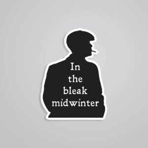In The Bleak Midwinter Tommy Silhouette TV Shows Stickers
