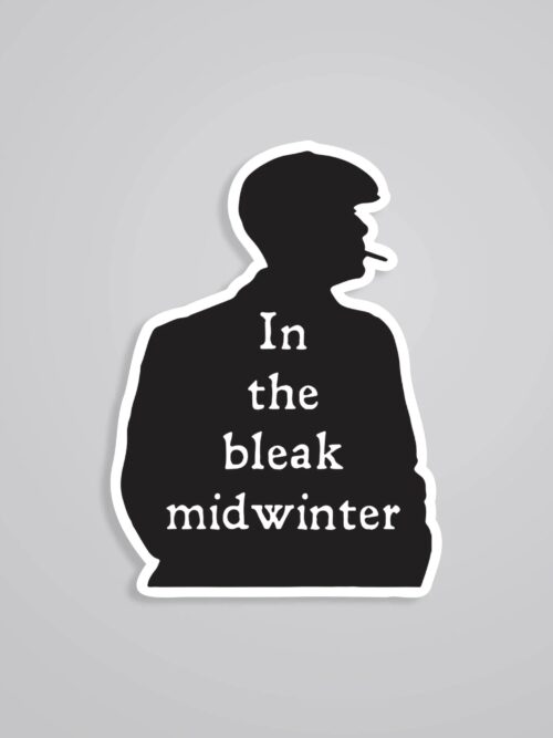 In The Bleak Midwinter Tommy Silhouette TV Shows Stickers