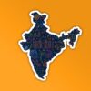 India Cultural Map Laptop Mobile Stickers