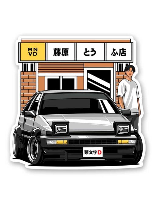 Initial D Sticker