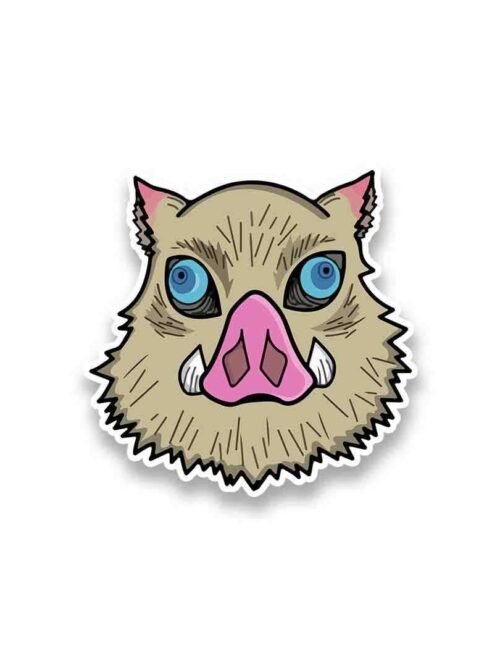 Inosuke Boar Hat Sticker