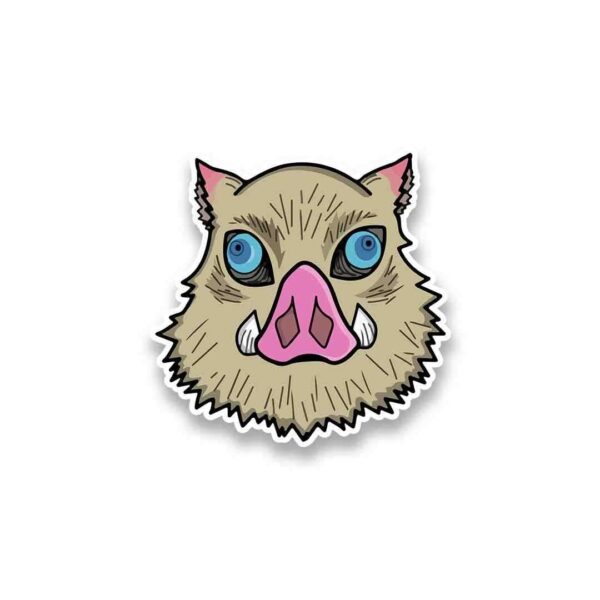Inosuke Boar Hat Sticker