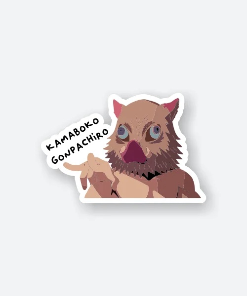 Inosuke Hashibira Kimetsu No Yaiba Sticker