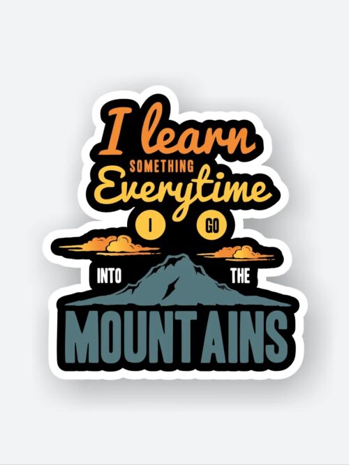 Into The Mountains Sticker