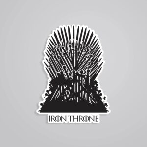Iron Throne TV Shows Stickers