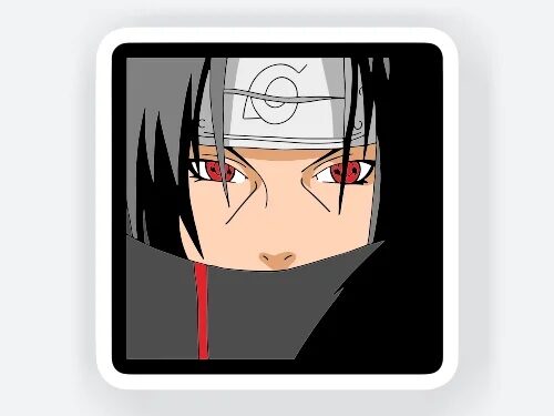 Itachi Uchiha Furious Sticker