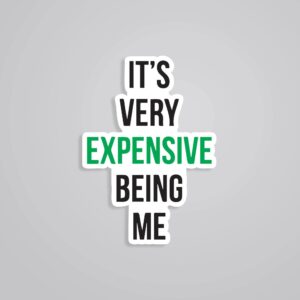 Its Very Expensive Being Me Witty Stickers