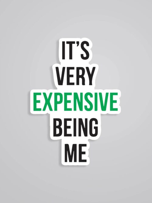 Its Very Expensive Being Me Witty Stickers