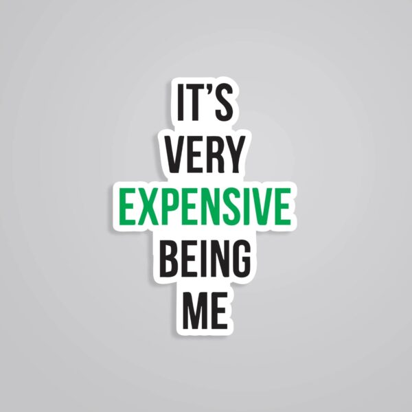 Its Very Expensive Being Me Witty Stickers Its Very Expensive Being Me Witty Stickers