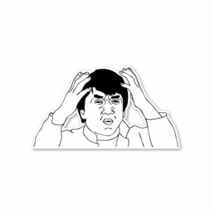 Jackie Chan Says What_ Sticker
