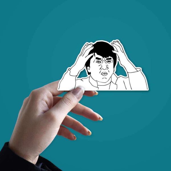 Jackie Chan Says What_ Sticker