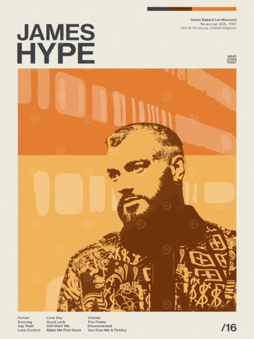 James Hype Music Poster