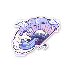 Japanese Fan Sticker Japanese Fan Sticker