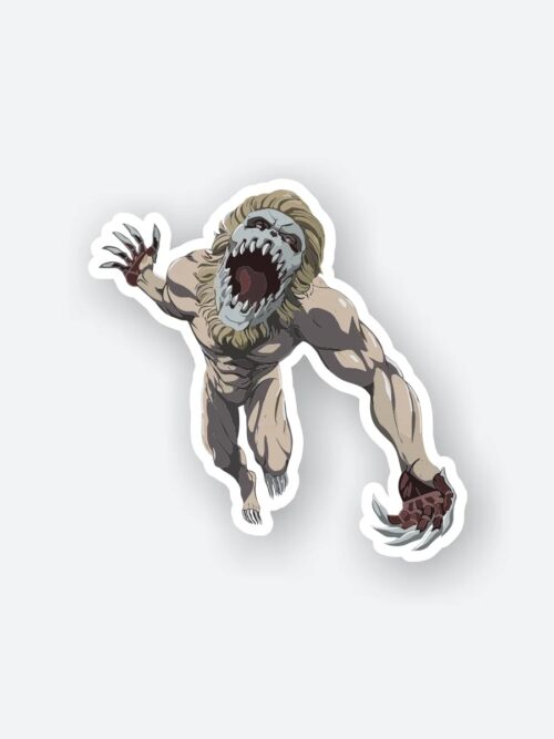 Jaw Titan Attacking Sticker