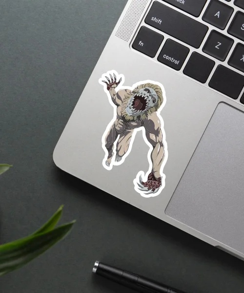 Jaw Titan attacking Sticker_2 Jaw Titan Attacking Sticker