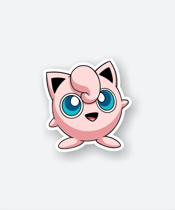 Jigglypuff Pokemon Sticker Jigglypuff Pokemon Sticker
