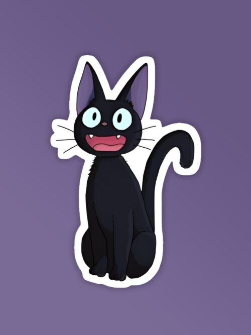 Jiji The Cat Laptop   Mobile Stickers