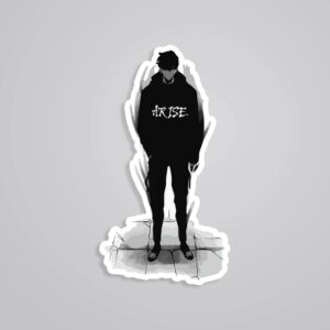 Jin Woo In BW Anime Stickers