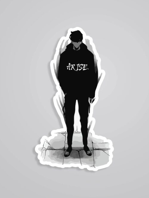 Jin Woo In BW Anime Stickers