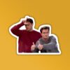 Joey And Chandler Friends Laptop Mobile Sticker