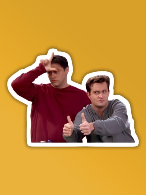 Joey And Chandler Friends Laptop Mobile Sticker