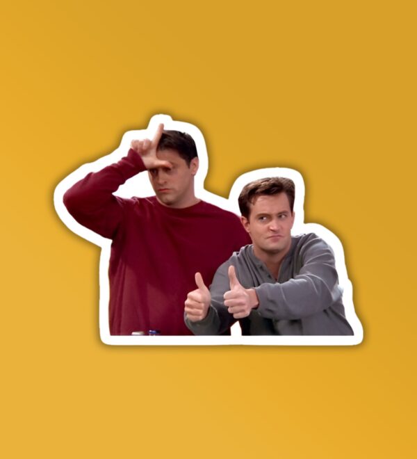 Joey And Chandler Friends Laptop Mobile Sticker Joey And Chandler Friends Laptop Mobile Sticker