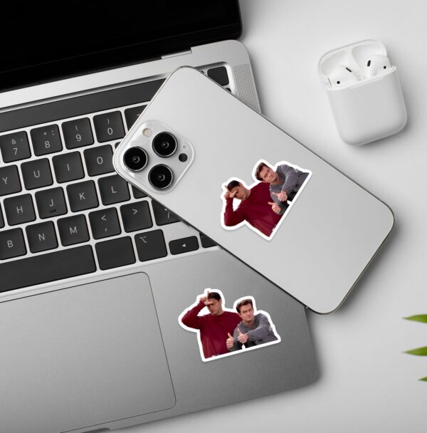 Joey And Chandler Friends Laptop Mobile Sticker Joey And Chandler Friends Laptop Mobile Sticker
