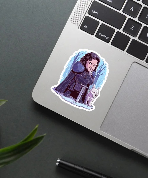 John Snow Cartoon Sticker