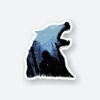 John Snow Wolf Sticker